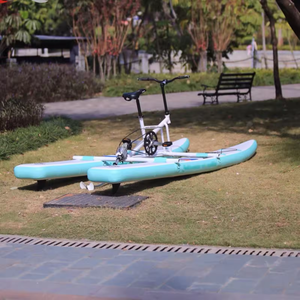 Vélo d'eau Bicyclettes pliantes Flotteur gonflable Lac Bateaux de course Vélo d'eau Pédale <span class=keywords><strong>Bateau</strong></span> avec pédale Cyclisme en eau de mer à vendre - Product Image 1