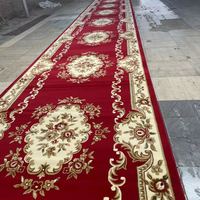 Tapis de prière musulman imprimé pour mosquée, motifs personnalisés Axminster, rouleau 4*25, tapis sur mesure pour mosquée