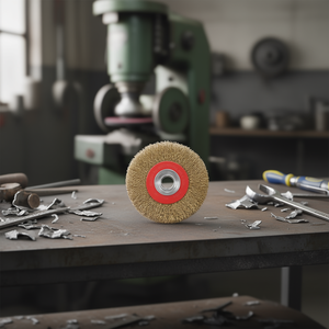 TTAKE Circular <b>Brush</b> 250x25 Mm Stainless Steel <b>Wire</b> Abrasive For Metal Polishing - Product Image 3