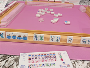 Pre-Order Custom Dog Rescue Pattern White Solid Acrylic American Mahjong Tiles Complete Set, Family <b>Entertainment</b> Gift Mahjong K - Product Image 6