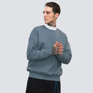 100% 면 대원 목 스웨터 남자를 위한 공백 보통 Hoodie 스웨터는 로고 인쇄 잠바를 주문을 받아서 만들었습니다