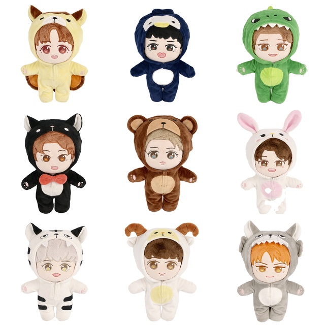New Fashion Lovely Stand up Custom Stuffed Small Plush Toys Soft Dolls Custom Korean Star Doll Kpop Plush Idol Doll