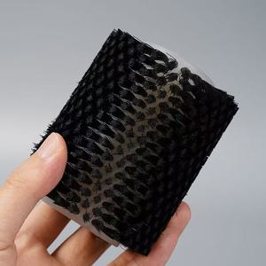 Brosse à <span class=keywords><strong>peinture</strong></span> en nylon de qualité industrielle SGTS avec manche en plastique pour le nettoyage des conduites d'air des cheminées, longueur des poils de 4 cm, noire - Product Image 2