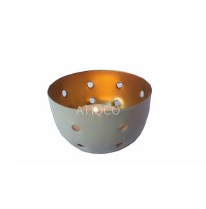 Bougeoir votif en fer doré blanc élégant pour la décoration intérieure Bougie votive de haute qualité pour l'utilisation de la vaisselle - Product Image 1