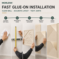 Panneaux muraux 3D modernes en PVC effet miroir à motif géométrique pour villa, appartement, chambre, hôtel, salle de sport, salle de bain, escalier