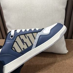 Sneakers de luxe haut de gamme en cuir véritable et tissu de coton, légères, confortables, antidérapantes, élégantes et de créateur. - Product Image 6