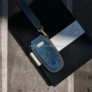 Acheter vente chaude à la mode en cuir clé de <span class=keywords><strong>voiture</strong></span> couverture Premium porte-clés étui en cuir - Product Image 6