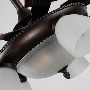 <span class=keywords><strong>Lustre</strong></span> <span class=keywords><strong>LED</strong></span> élégant pour la décoration de la maison avec <span class=keywords><strong>ventilateur</strong></span> de plafond à base de fer télécommandé à 5 lames - Product Image 3
