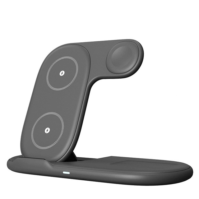 15W Fast Charging Foldable  Wireless Stand Multifunctional Magnetic Type-C Input Interface for iPhone Mobile Smart