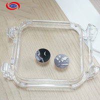 Verre de forme spéciale CNC haute précision 1mm-3mm avec revêtement AR AF AG pour capteur de caméra de maison intelligente, fabricant OEM
