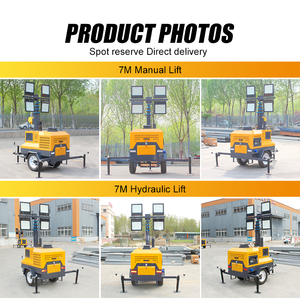 Tour d'éclairage mobile de 7 m avec générateur diesel et éclairage <span class=keywords><strong>LED</strong></span> pour la construction et l'exploitation minière - Product Image 6