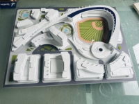 Modélisation architecturale avec éclairage LED, modélisation d'urbanisme, modélisation 3D de bâtiments immobiliers