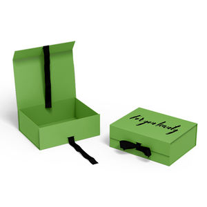 Gran oferta, CAJA PLEGABLE magnética de embalaje de regalo con cierre personalizado de lujo con lazo de cinta, caja de regalo plegable con cierre magnético - Product Image 1