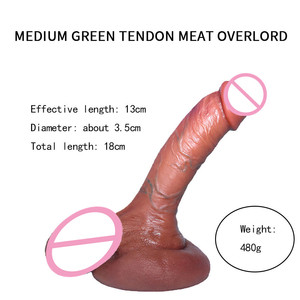 Echthaut künstlicher Penis großer <span class=keywords><strong>Dildo</strong></span> riesiger Silikon-<span class=keywords><strong>Dildo</strong></span> mit starker saugglocke - Product Image 5
