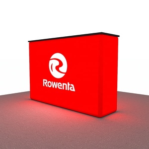 โต๊ะอะลูมิเนียมแบบพกพา4ft สำหรับแสดงสินค้าในงานแสดงสินค้างานโฆษณางานจัดแสดงสินค้าในงานอีเวนต์มีไฟด้านหลัง - Product Image 2