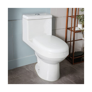 Toilette écologique personnalisée Clasico Blanco en céramique à double chasse Inodoro Sanitarios Cuvette siphonique sans rebord Inodoro Toilette monobloc - Product Image 1