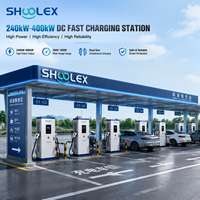 Station de recharge DC haute puissance 240kW 320kW 400kW pour véhicules électriques, double connecteur CCS2 GBT, chargeur EV intelligent OCPP 1.6J pour station routière