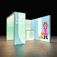 10x20 personnalisé en aluminium SEG modulaire Expo LED rétro-éclairé mur boîte à lumière affichage salon stand exposition