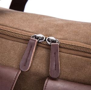 Free sample Custom <b>Canvas</b> <b>Duffle</b> <b>Bag</b> Oversized Genuine Leather Weekend <b>Bags</b> for Men and Women - Product Image 3