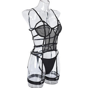 Women High Quality Sexy Lingerie Bodysuit Hot Lady Nighty Transparent With Chocker Ring Exotic Sexy Dancewear Lingerie - Product Image 4