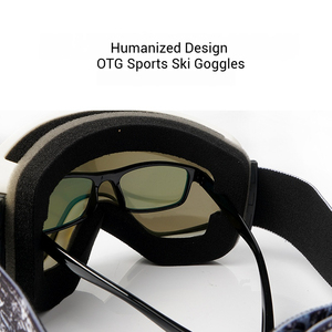 OEM ODM กลางแจ้งสกีป้องกันหมอกเลนส์คู่ PC เลนส์แม่เหล็กเปลี่ยนโลโก้กำหนดเอง UV400 OTG แว่นตากีฬาสกีขี่จักรยาน - Product Image 5