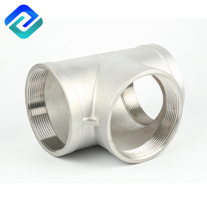 Junta de tubo y ajuste de tubería en T, diferentes tipos de acero inoxidable 304/316 - Product Image 1