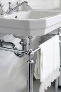 Français rétro laiton support moderne Simple sol lavabo doré salle <span class=keywords><strong>de</strong></span> bain balcon lavabo en céramique bassin salle <span class=keywords><strong>de</strong></span> bain armoire - Product Image 4