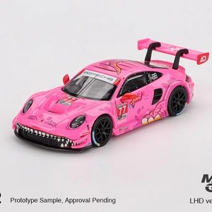 <span class=keywords><strong>MINIGT</strong></span> 1:64 GT3 R Rose Dinosaure Modèle de Voiture en Alliage Métallique Décoration # 1052 à partir de 14 ans - Product Image 3