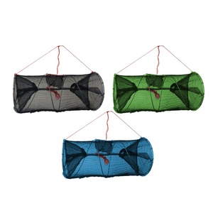 Qingdao usine PE poisson printemps piège piège à crabe avec sac à appâts cages de pêche plusieurs tailles outils de pêche disponibles pour les crevettes de poisson - Product Image 6