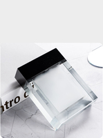 100ml Luxe Noir Cristal Reed Diffuseur Bouteille Vide Épais Verre Parfum Maison Décoratif Artisanat