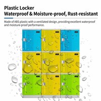 Armoire de rangement modulaire étanche en plastique ABS 100 % antirouille, idéale pour la salle de sport, l'école et la piscine – Offre spéciale Indonésie