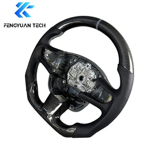 Volant sport personnalisé en cuir noir et fibre de carbone pour Peugeot <span class=keywords><strong>508</strong></span> <span class=keywords><strong>SW</strong></span> <span class=keywords><strong>GT</strong></span> <span class=keywords><strong>2015</strong></span> - Product Image 3