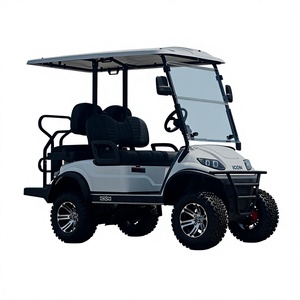 Carrito de Golf Eléctrico de Nuevo Diseño, 6 Plazas, Vehículo Utilitario con Toldo Blanco y Negro, Vehículo Utilitario para Terrenos Difíciles, Listo para Exportar - Product Image 1