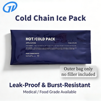 Sac extérieur vide de qualité médicale pour poche de glace, sans gel, résistant au froid, pour les fabricants de consommables de la chaîne du froid de la santé, OEM