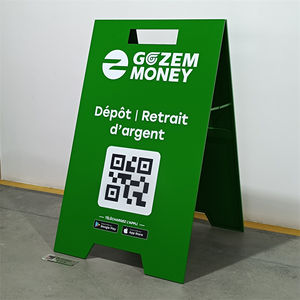 Hot Bán Phổ Biến Hiển Thị Đứng Ngoài Trời Thời Tiết Kháng Vỉa Hè Dấu Hiệu Hội Đồng Quản Trị Một Khung Đứng Vỉa Hè Dấu Hiệu Áp phích Đứng Một Khung - Product Image 3