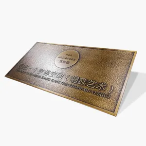 Metal word red bronze bronze word customization for house signs