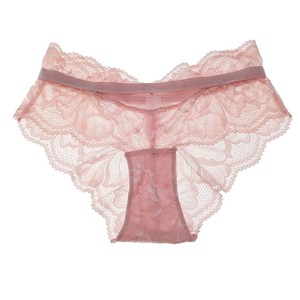 Lingerie sexy européenne et américaine, dentelle florale ajourée, culotte semi-couvrante, culotte triangle taille basse pour femmes, séduisante - Product Image 2