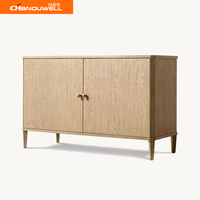 Buffet en bois de chêne massif de style moderne de haute qualité pour salle à manger, salon, cuisine, armoire de rangement