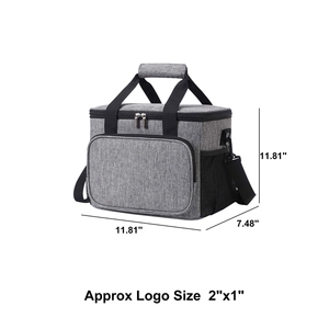 Bolsa Térmica Porta Alimentos Negra, a la Moda, Aislada, Impermeable, para Adultos, para Campamentos, Picnics y Fiestas - Product Image 4