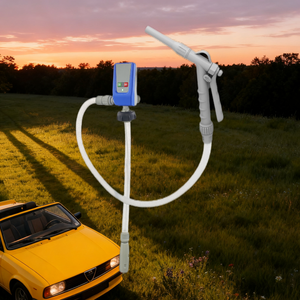 Pompe de transfert de carburant portable DC12V avec 4 adaptateurs, 5 GPM, buse manuelle basse pression, OEM AC220V, industrie automobile - Product Image 6
