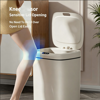 Poubelle intelligente à couvercle automatique grande capacité, poubelle à capteur étroite et fine pour salle de bain, chambre, cuisine, usage domestique