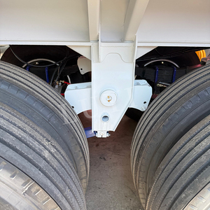 Semi-remorque à plateau plat en acier personnalisable à 4 essieux pour le transport de machines de construction et de conteneurs, marque LUYI, capacité de charge >30000 kg - Product Image 4