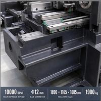 Tour CNC de type suisse ST125 pour l'usinage de petites pièces médicales, automobiles et électroniques, tour suisse à double broche