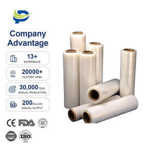 Pangda Customized Shrink Wrap PE Plastic Stretch Wrap Film Packaging Material Lldpe Plastic Wrap <strong>Roll</strong> - Product Image 1