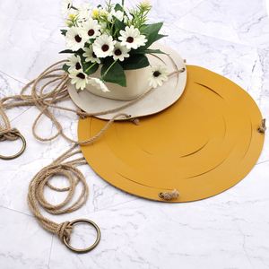 Multi-Tiered Versatile Indoor/Outdoor Hanging Planter <b>Basket</b> Plants & <b>Flowers</b> Perfect <b>for</b> Garden Decor PU Leather Plant Hanger - Product Image 6