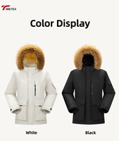 Veste d'hiver pour homme TIMETEX avec logo personnalisé, en duvet de canard blanc, imperméable, coupe-vent, parka thermique, OEM