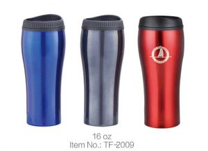 Orange Stainless Steel Tumbler Vacuum Insulated Travel Mug With Lid Minimalist Design 12-24 Hours Thermal Retention - Product Image 2
