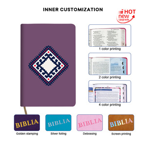 Iglesia cristiana y uso devocional KJV Tamaño de regalo pop Cosido Encuadernación Flatback Spine Envío rápido transatlántico La Biblia - Product Image 6