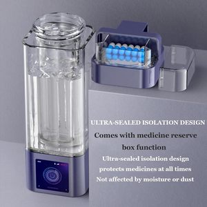 10000ppb <span class=keywords><strong>H2</strong></span> xách tay Hydrogen cốc nước máy phát điện với inhaler Giàu Hydrogen chai nước SPE/pem Bộ lọc nước - Product Image 2