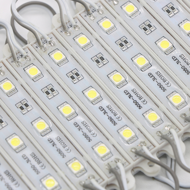 SMD 5050 LED Module Light 3 Leds Super Bright Waterproof 12V LED Sign Light